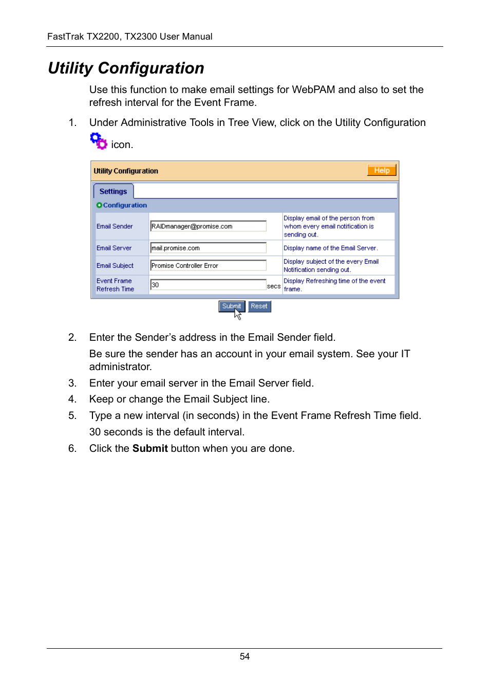 Utility configuration | Promise Technology FastTrak TX2300 User Manual | Page 60 / 128