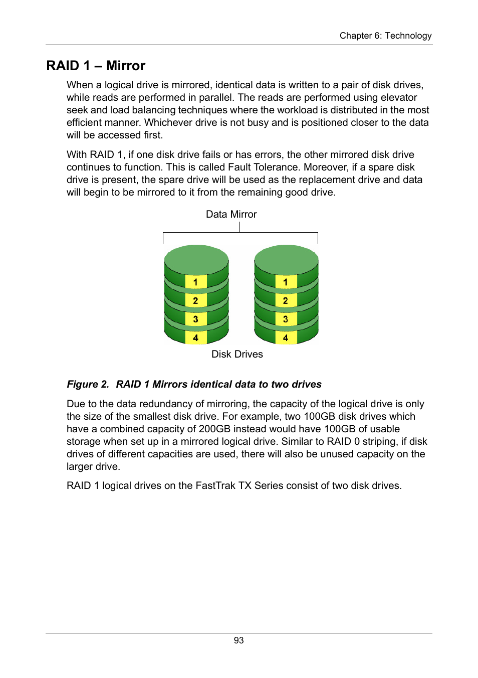 Raid 1 - mirror, Raid 1 – mirror | Promise Technology FastTrak TX2300 User Manual | Page 99 / 128