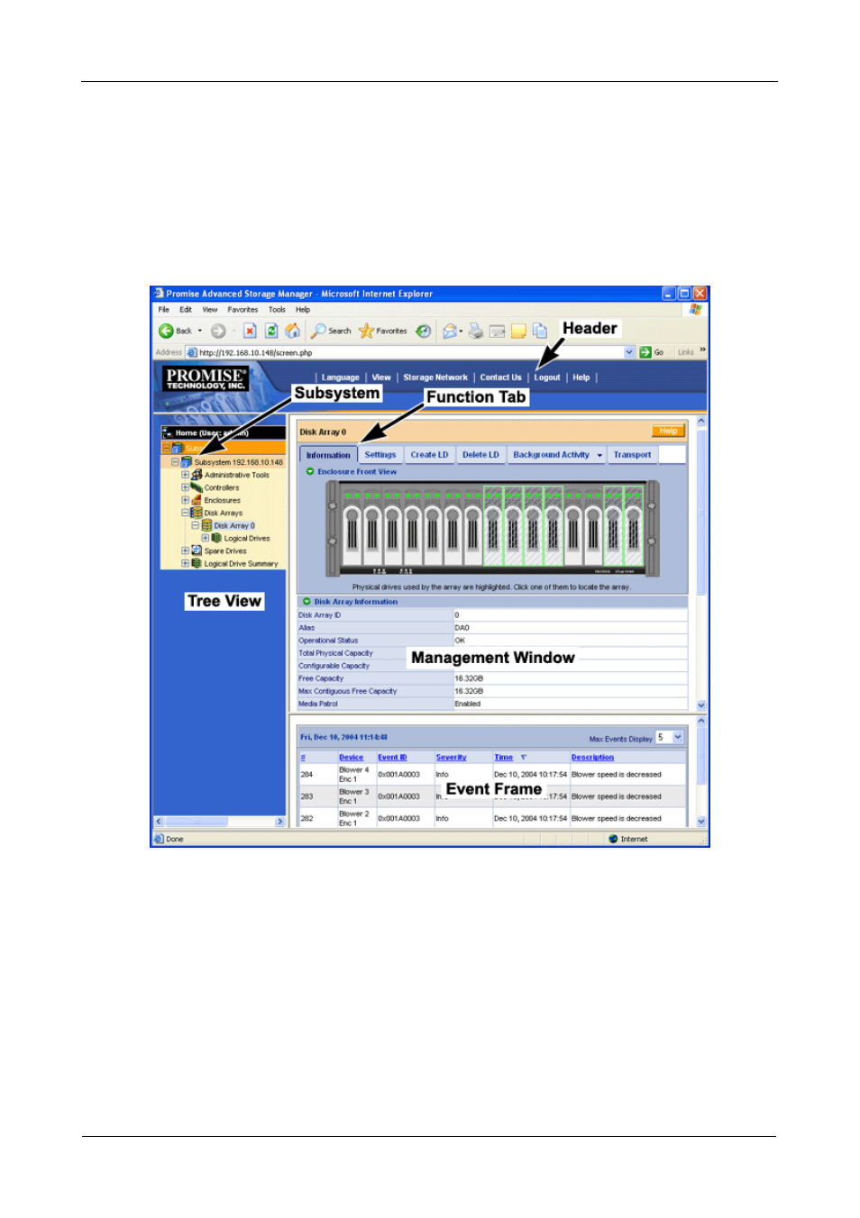 Graphic user interface | Promise Technology VTrack M-Class M200i User Manual | Page 72 / 322