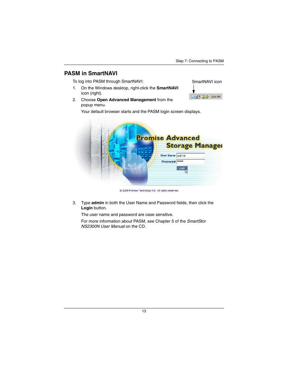 Pasm in smartnavi | Promise Technology SmartStor NS2300N User Manual | Page 13 / 191