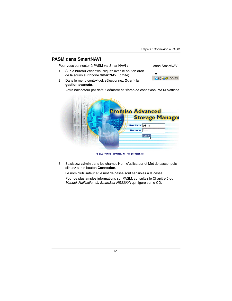 Pasm dans smartnavi | Promise Technology SmartStor NS2300N User Manual | Page 51 / 191