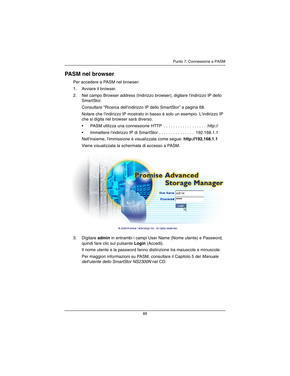 Pasm nel browser | Promise Technology SmartStor NS2300N User Manual | Page 69 / 191
