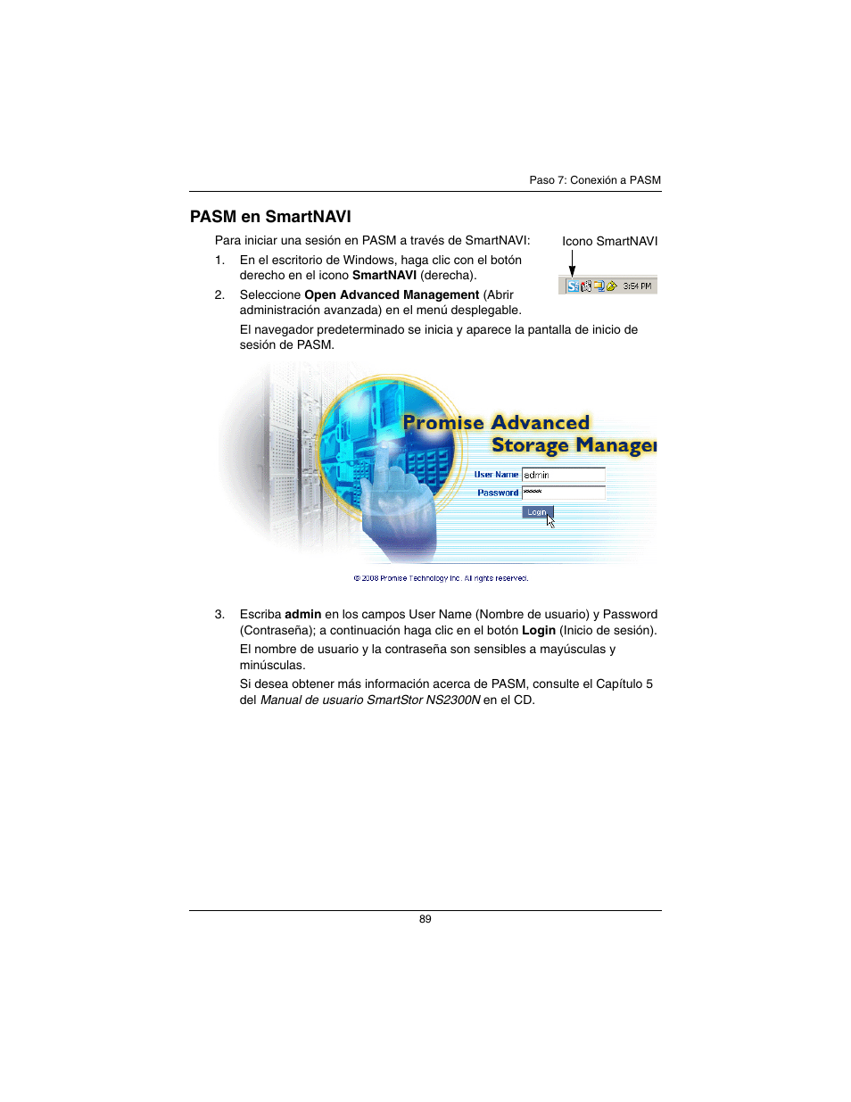 Pasm en smartnavi | Promise Technology SmartStor NS2300N User Manual | Page 89 / 191