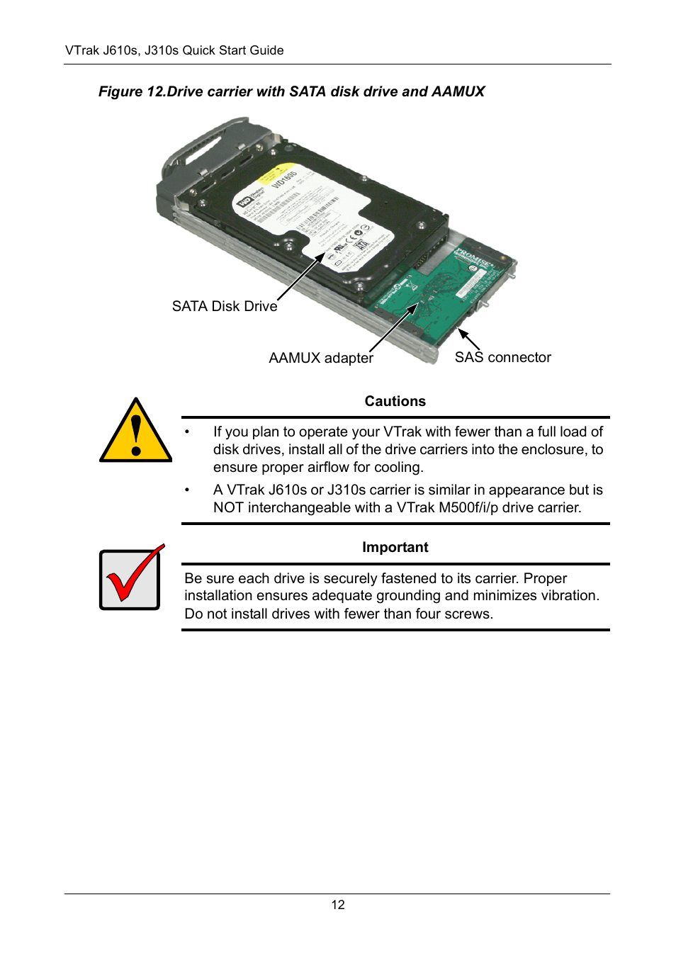 Promise Technology VTrak J610S User Manual | Page 12 / 26