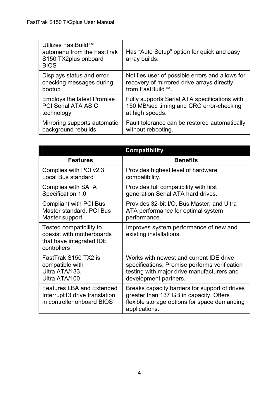 Promise Technology 150TX2 User Manual | Page 8 / 82