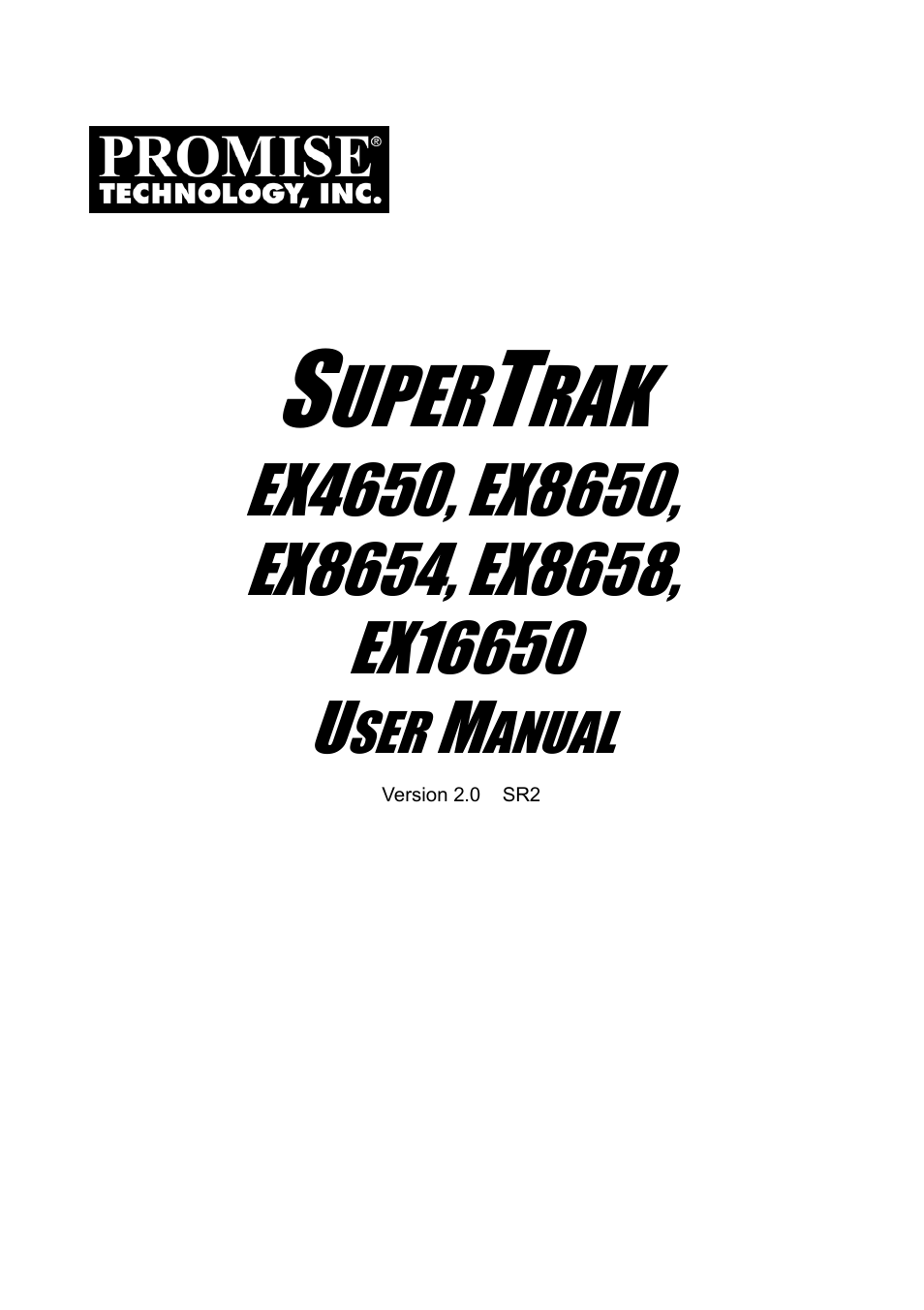 Promise Technology Network Device EX8654 User Manual | 318 pages