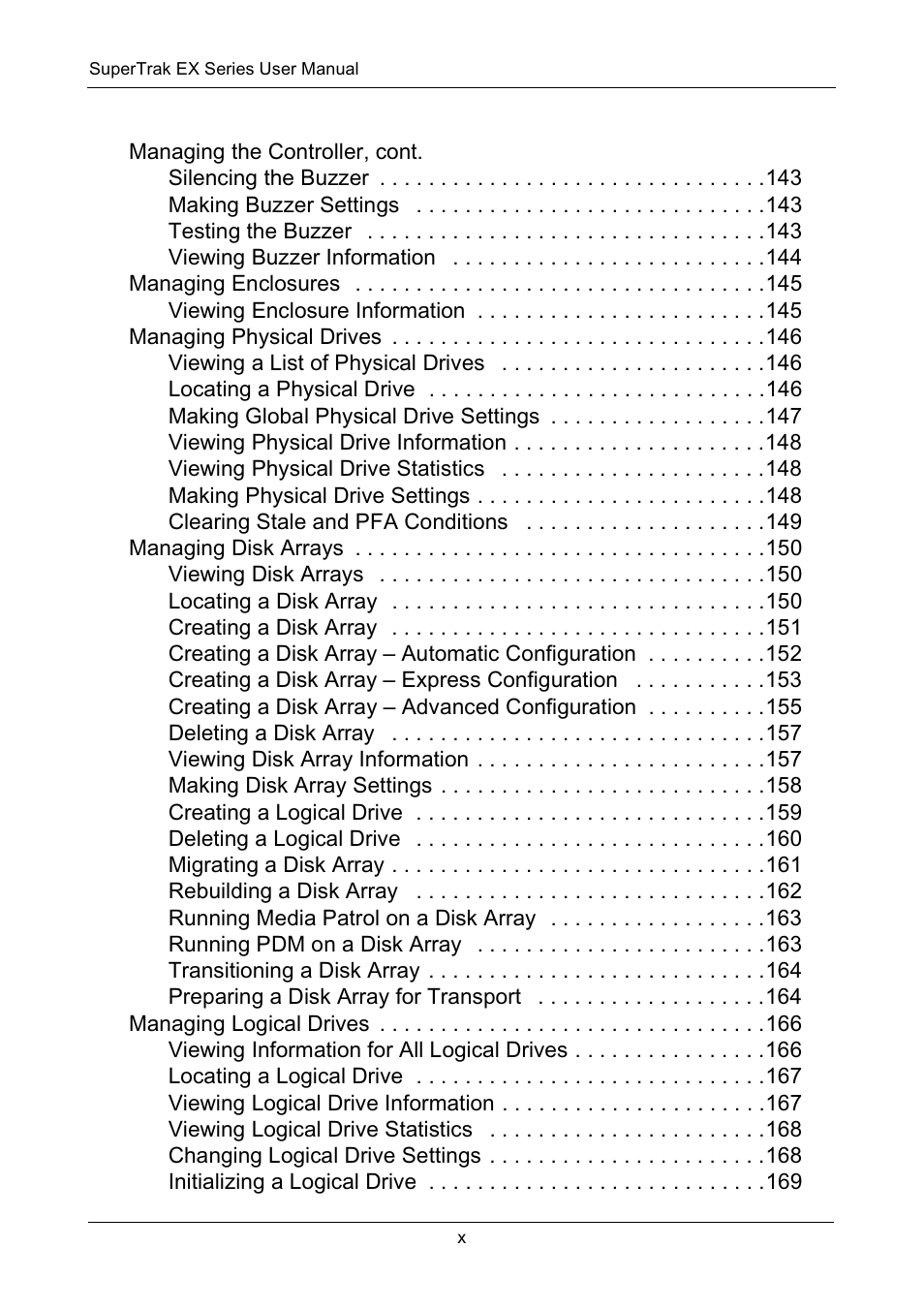 Promise Technology Network Device EX8654 User Manual | Page 10 / 318
