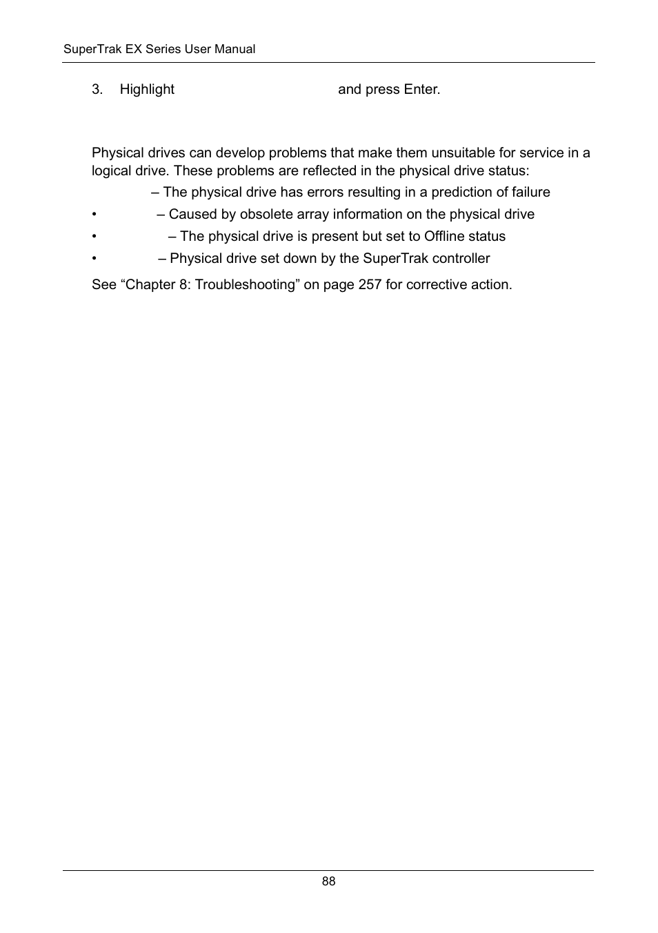 Managing physical drive problems | Promise Technology Network Device EX8654 User Manual | Page 102 / 318
