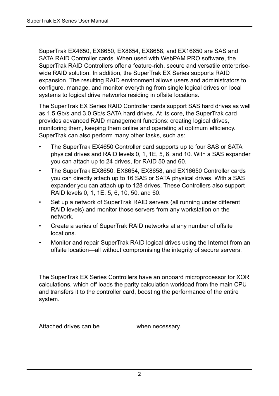 Product overview, Xor microprocessor, Hot-swapping | Xor microprocessor hot-swapping | Promise Technology Network Device EX8654 User Manual | Page 16 / 318