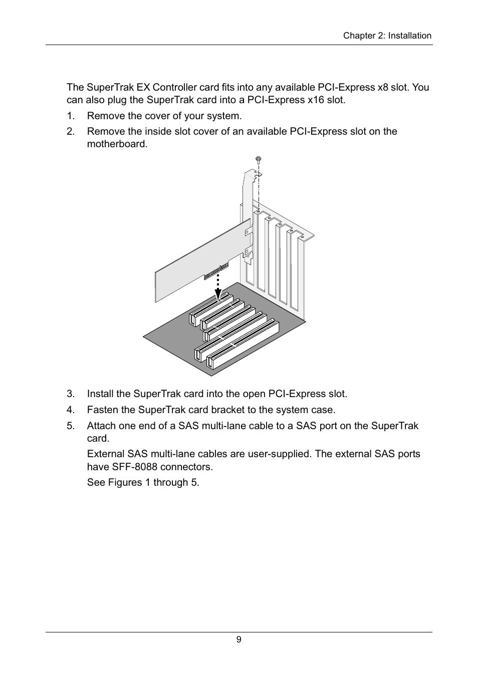 Installing the supertrak card | Promise Technology Network Device EX8654 User Manual | Page 23 / 318