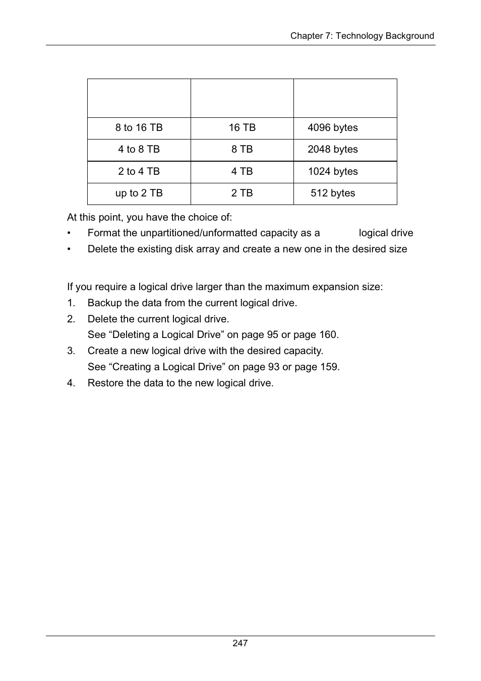 Delete and recreate | Promise Technology Network Device EX8654 User Manual | Page 261 / 318