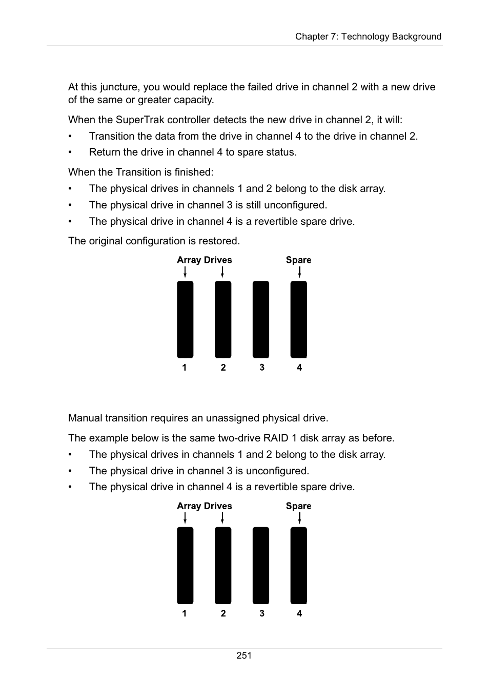 Automatic transition, Manual transition, Automatic transition manual transition | Promise Technology Network Device EX8654 User Manual | Page 265 / 318