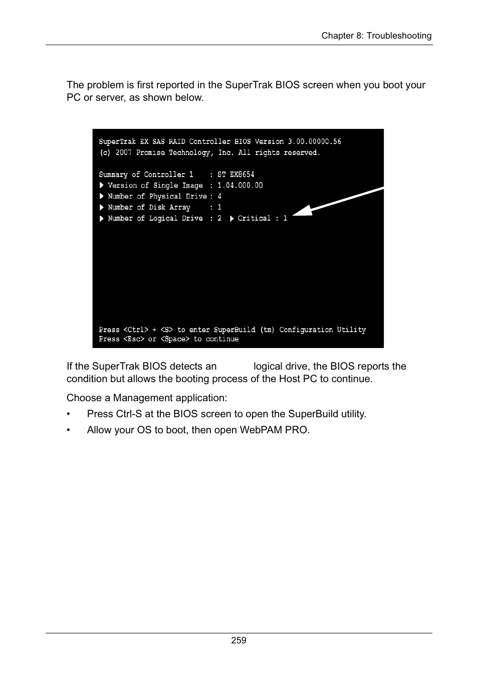 Bios | Promise Technology Network Device EX8654 User Manual | Page 273 / 318