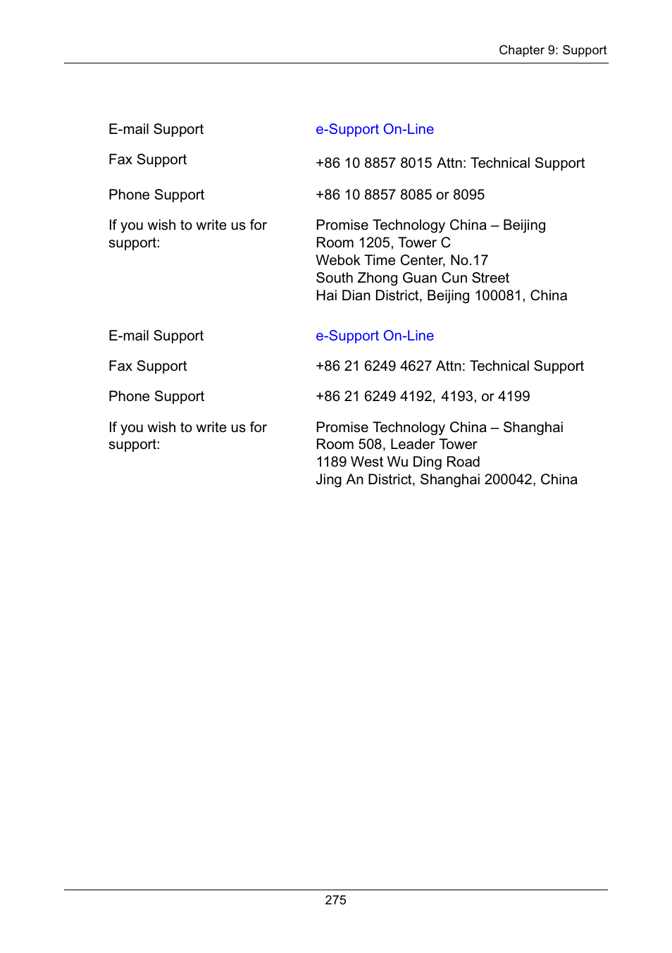 China | Promise Technology Network Device EX8654 User Manual | Page 289 / 318