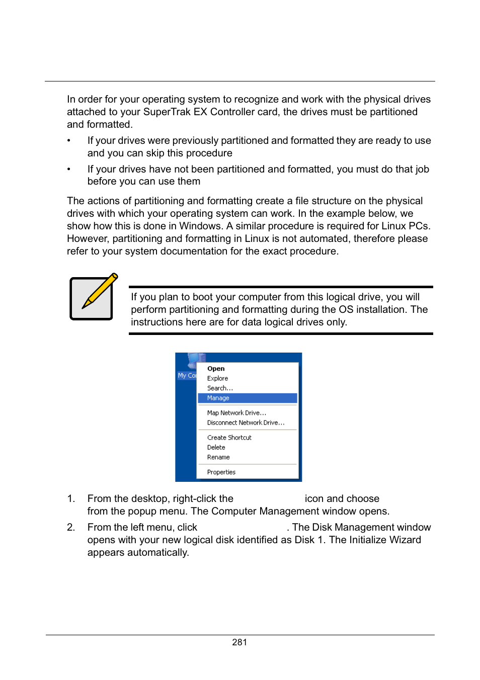 Appendix a: partition and format | Promise Technology Network Device EX8654 User Manual | Page 295 / 318
