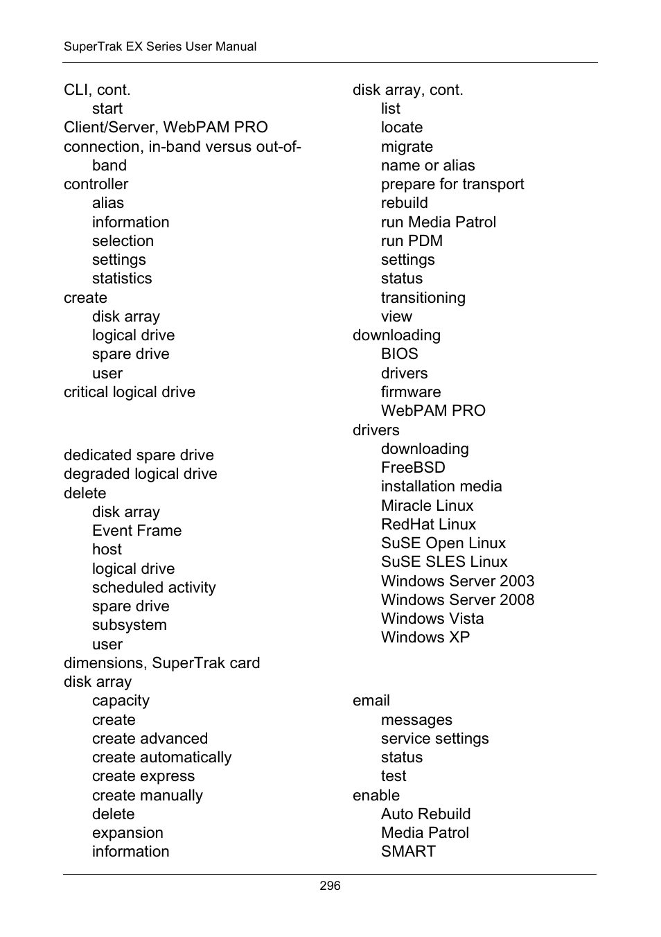 Promise Technology Network Device EX8654 User Manual | Page 310 / 318