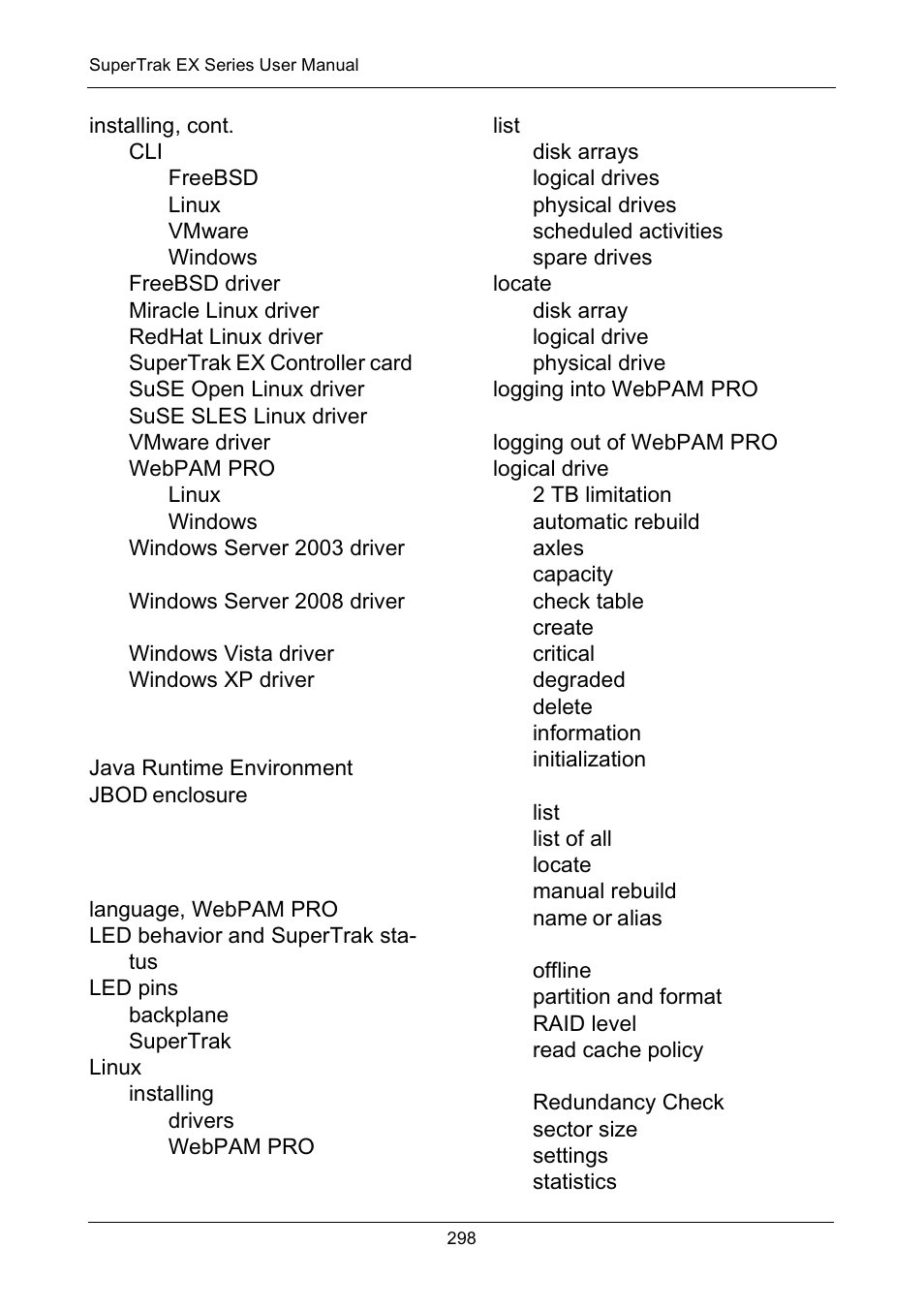 Promise Technology Network Device EX8654 User Manual | Page 312 / 318