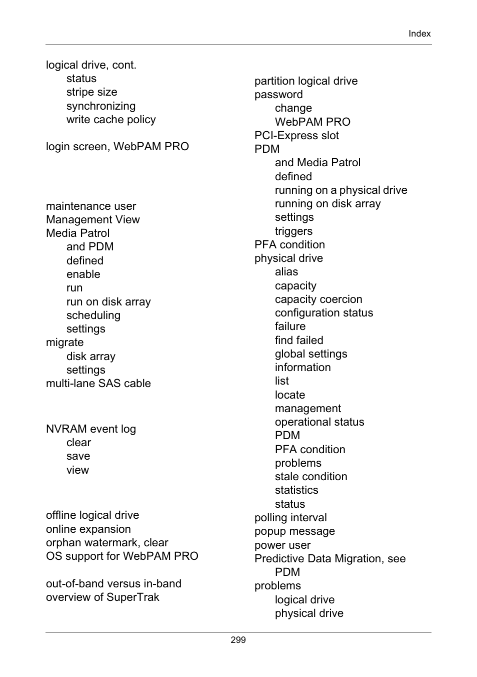 Promise Technology Network Device EX8654 User Manual | Page 313 / 318