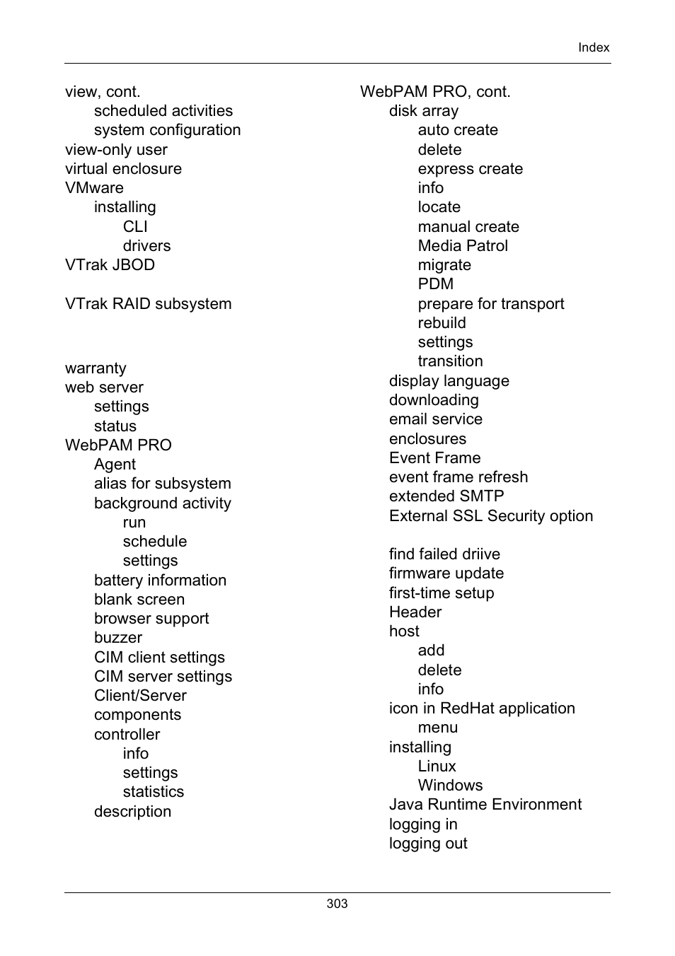 Promise Technology Network Device EX8654 User Manual | Page 317 / 318