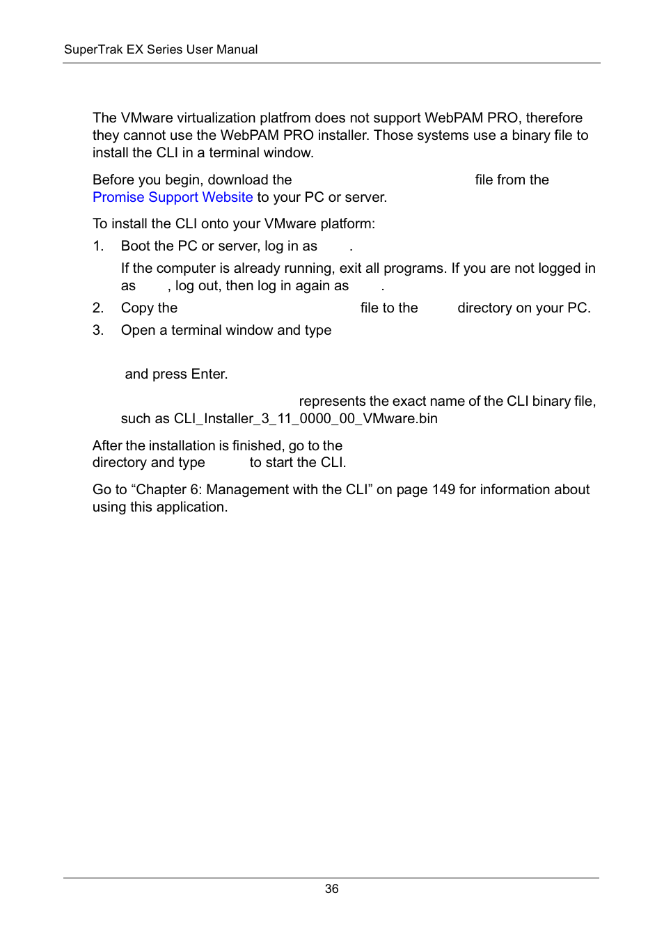 Installing the cli onto vmware | Promise Technology Network Device EX8654 User Manual | Page 50 / 318