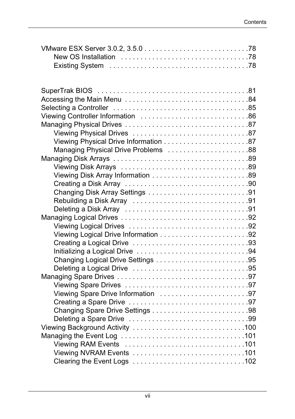 Promise Technology Network Device EX8654 User Manual | Page 7 / 318