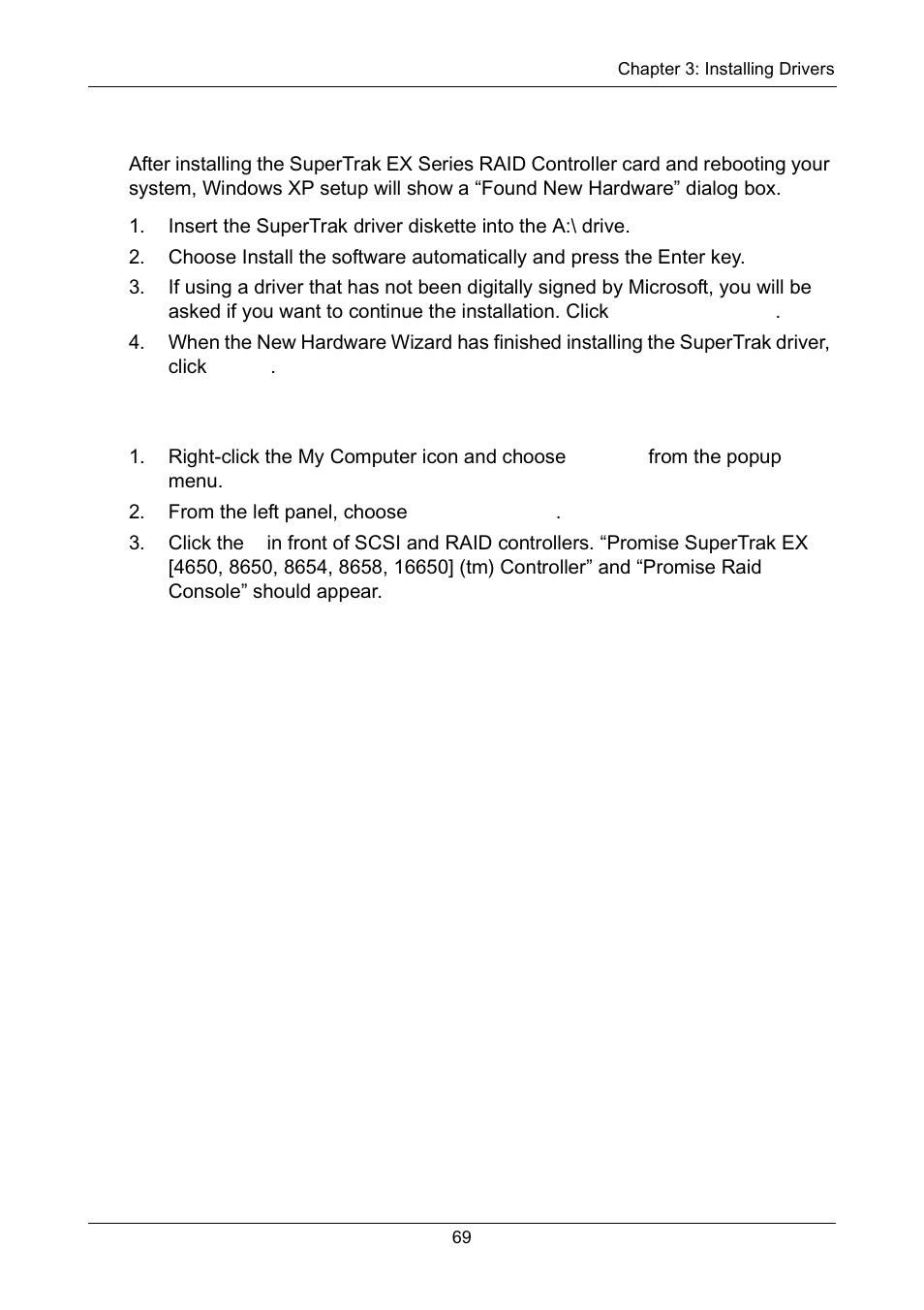 Existing system, Confirming driver installation, Existing system confirming driver installation | Promise Technology Network Device EX8654 User Manual | Page 83 / 318
