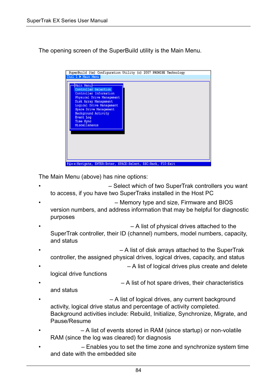 Accessing the main menu | Promise Technology Network Device EX8654 User Manual | Page 98 / 318