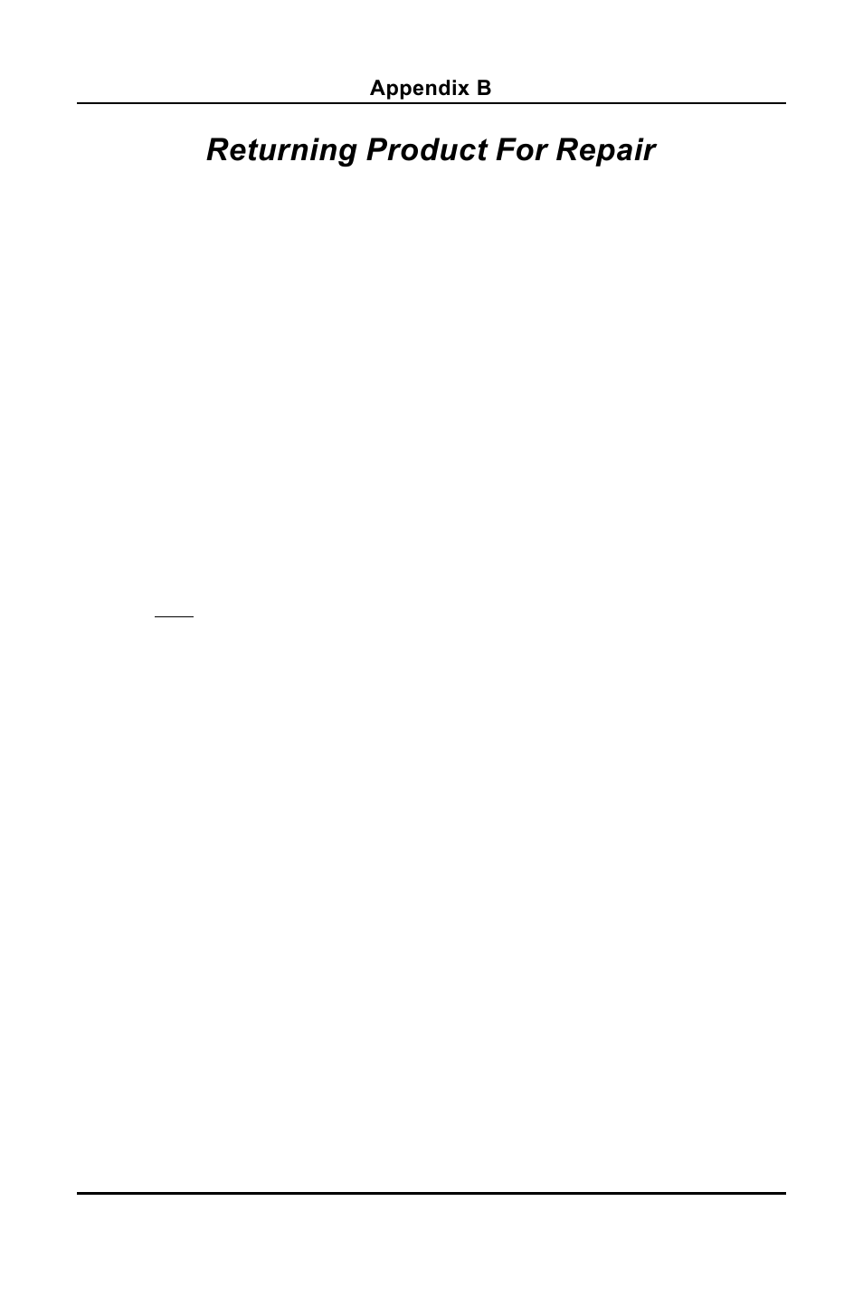 Returning product for repair | Promise Technology C6101SSWP000000-2 User Manual | Page 16 / 18