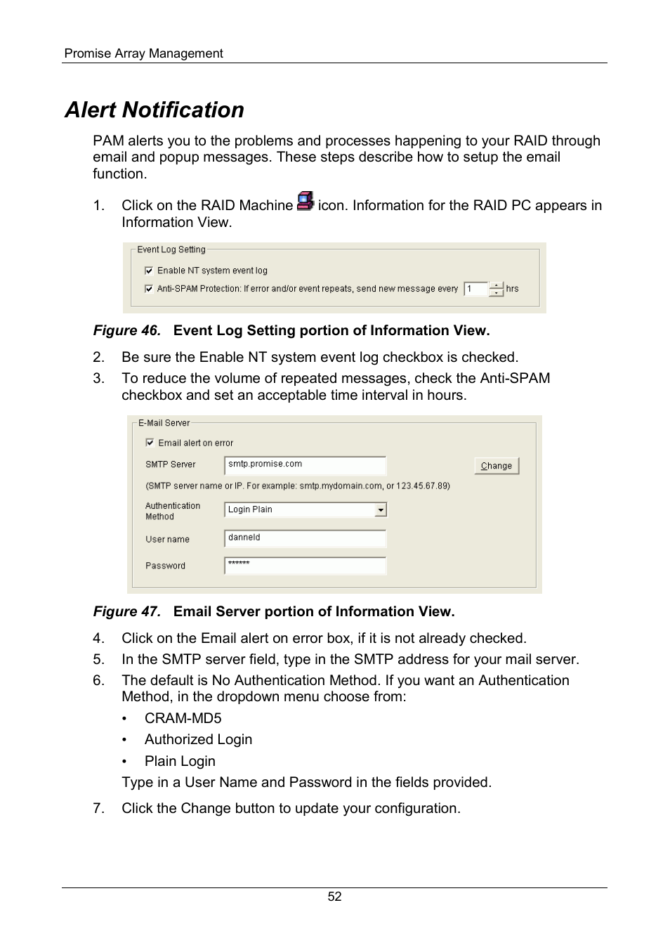 Alert notification | Promise Technology FastTrak SX Series Version 4.4 User Manual | Page 56 / 102