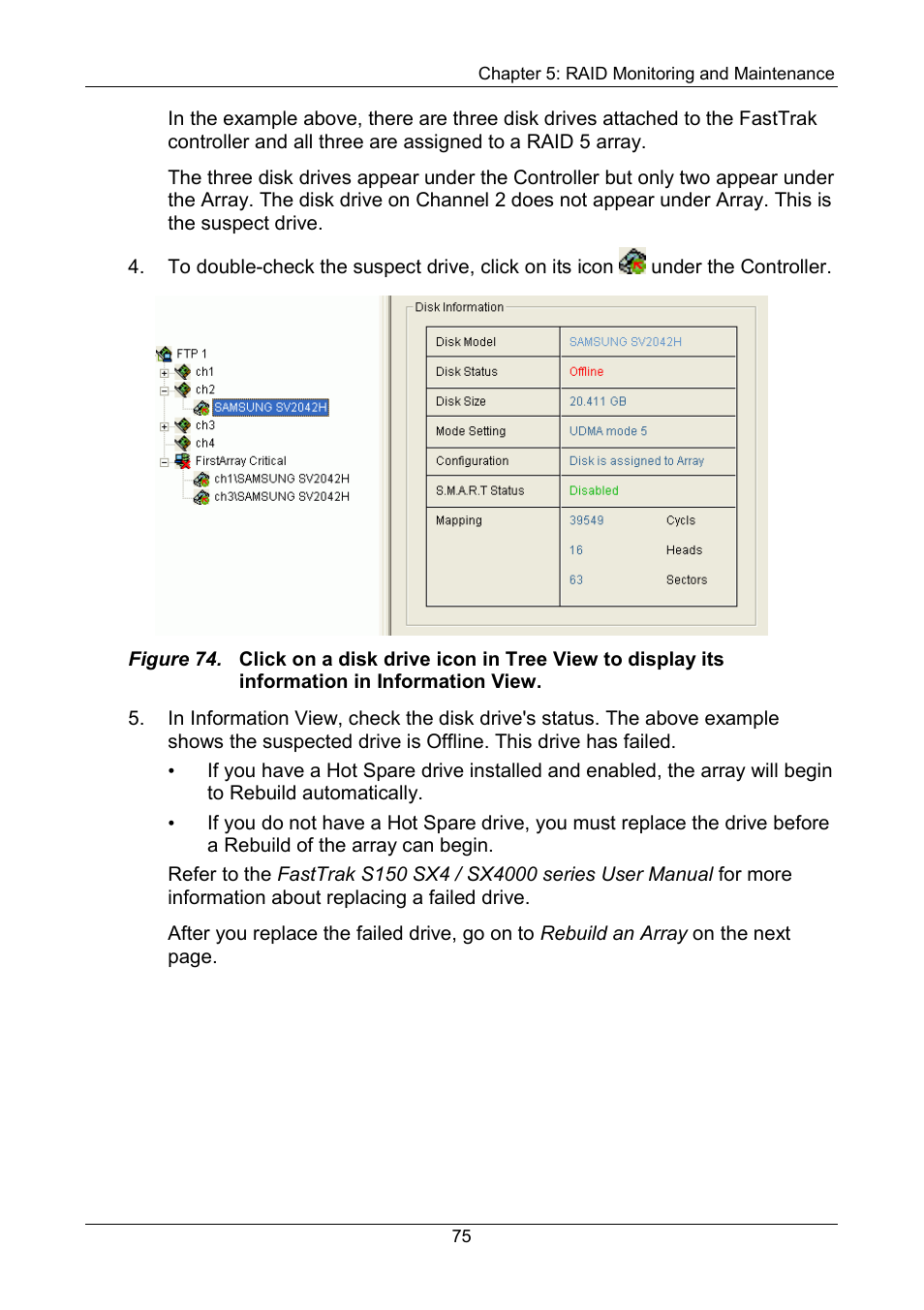 Promise Technology FastTrak SX Series Version 4.4 User Manual | Page 79 / 102