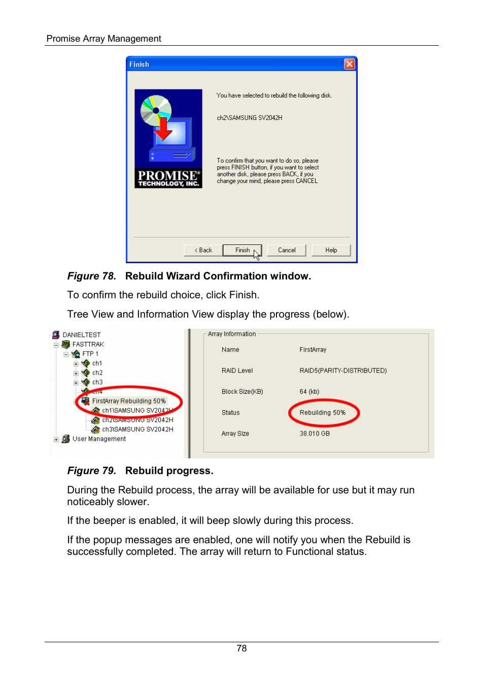 Promise Technology FastTrak SX Series Version 4.4 User Manual | Page 82 / 102