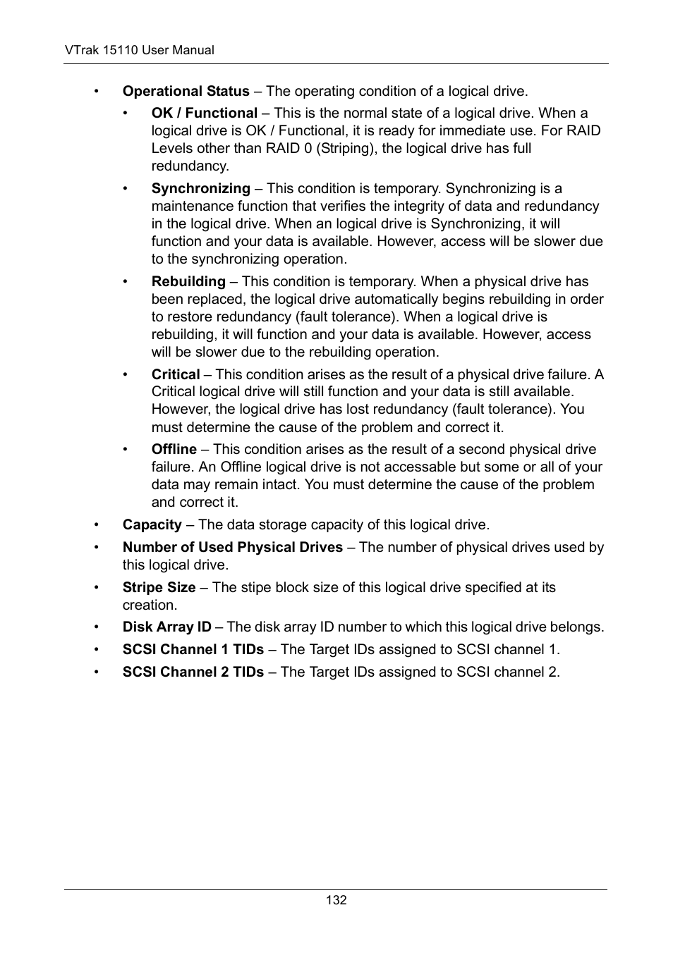 Promise Technology VTrak 15110 User Manual | Page 140 / 264