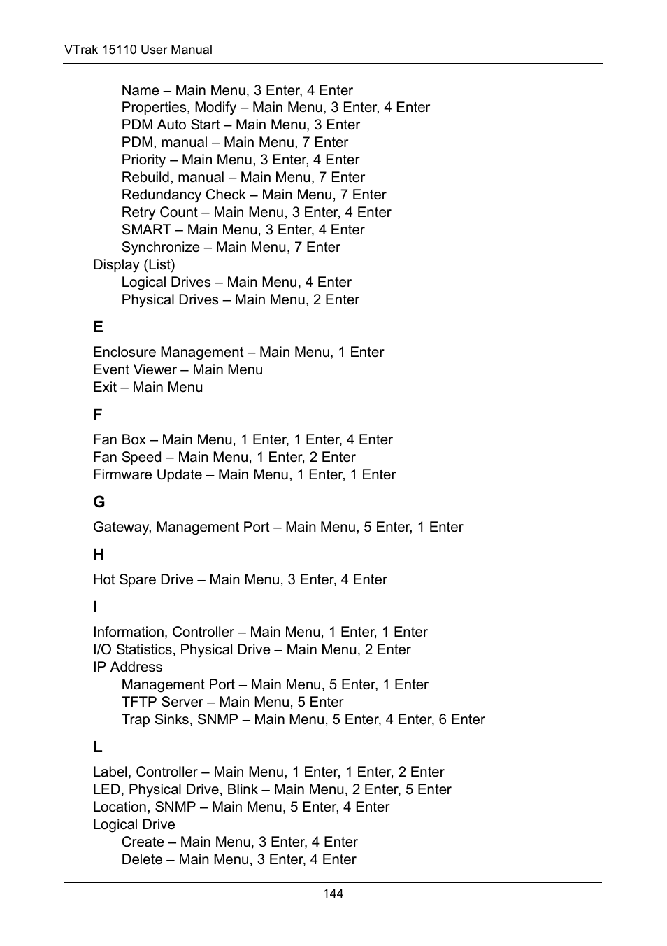 Promise Technology VTrak 15110 User Manual | Page 152 / 264