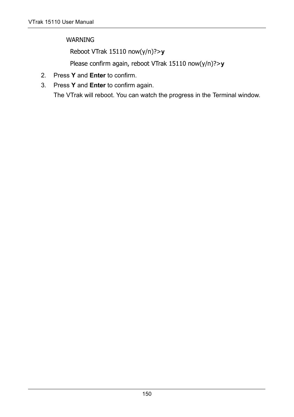 Promise Technology VTrak 15110 User Manual | Page 158 / 264