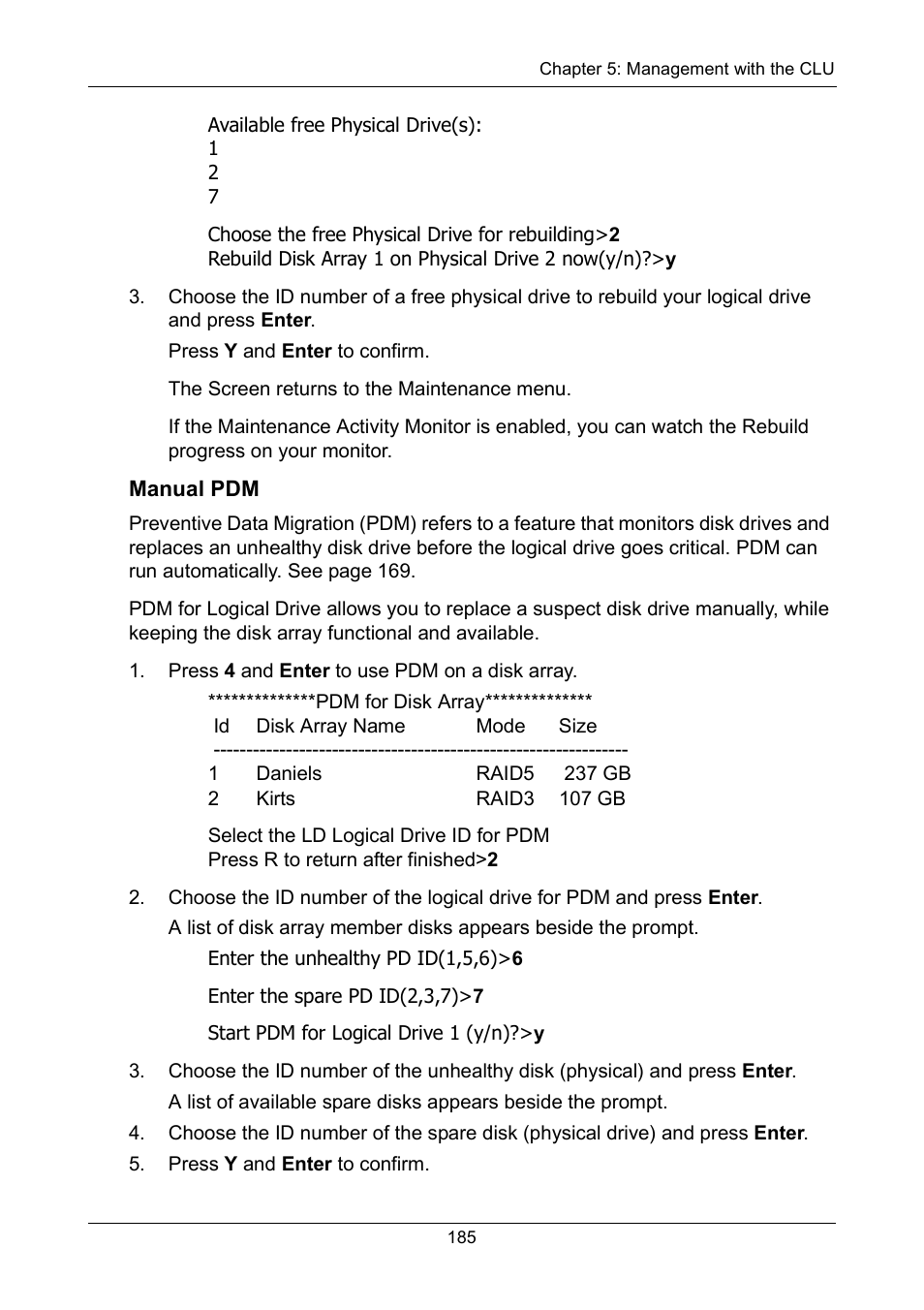 Manual pdm | Promise Technology VTrak 15110 User Manual | Page 193 / 264