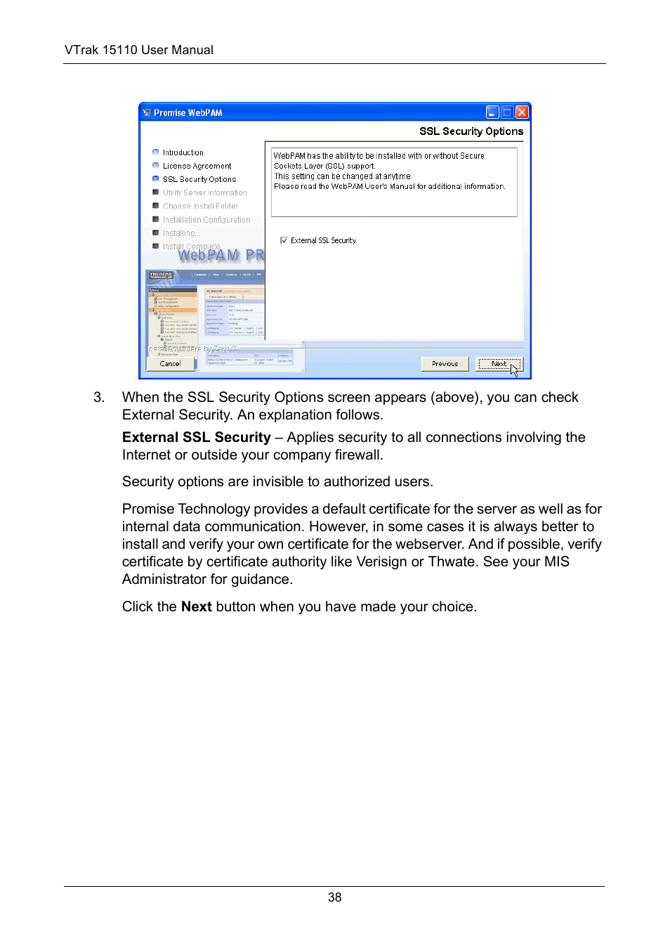 Promise Technology VTrak 15110 User Manual | Page 46 / 264