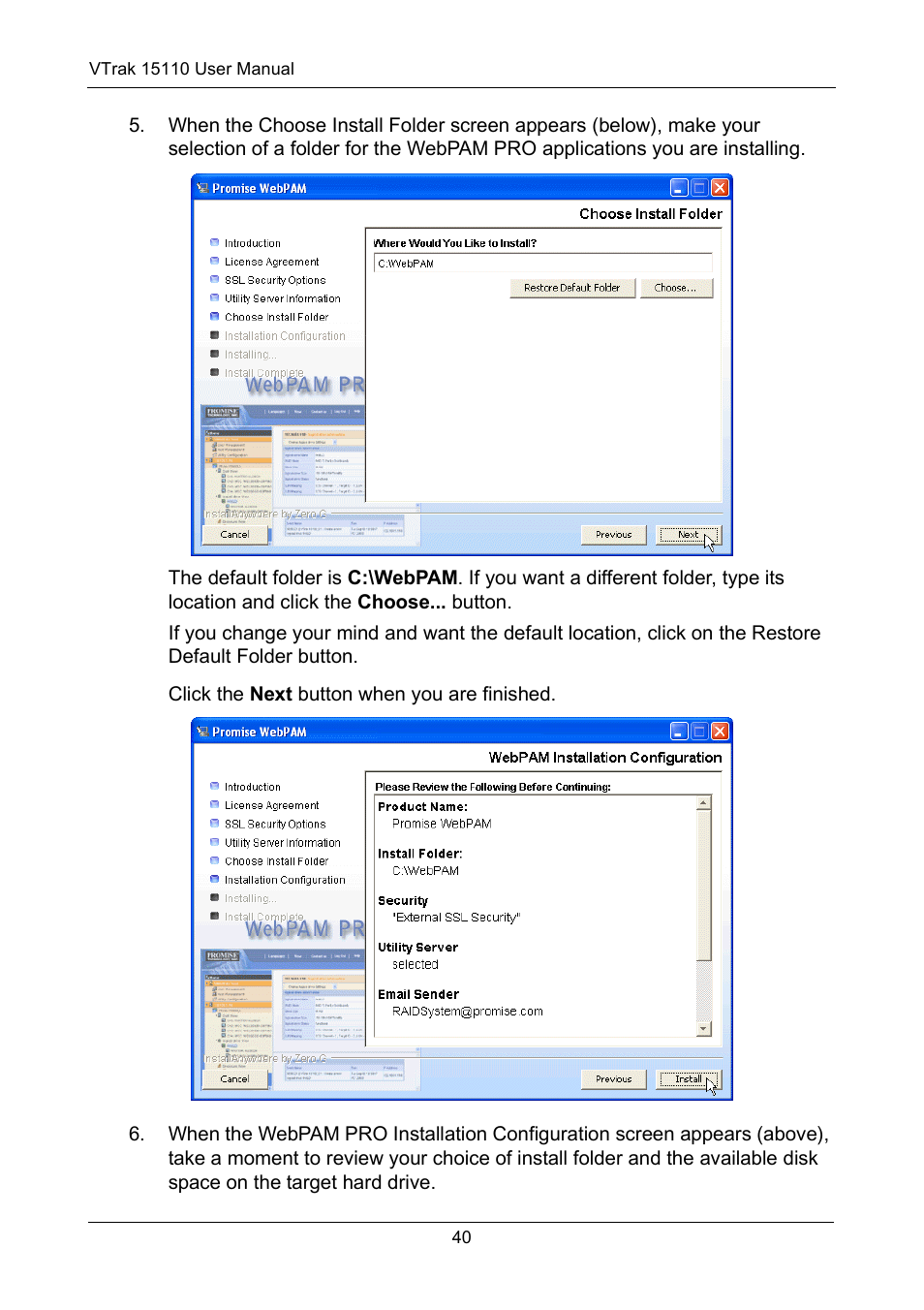 Promise Technology VTrak 15110 User Manual | Page 48 / 264