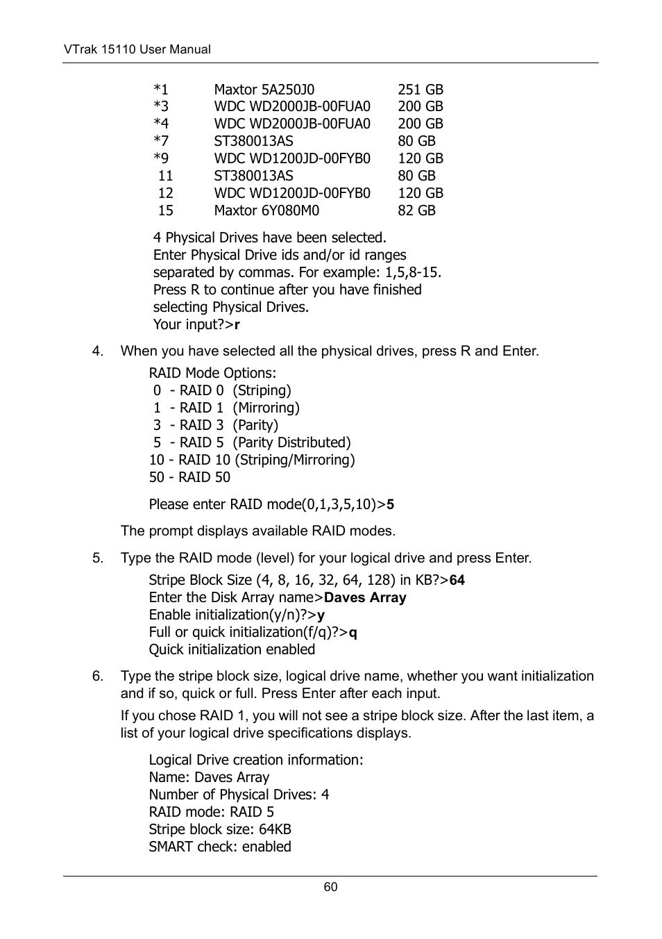 Promise Technology VTrak 15110 User Manual | Page 68 / 264