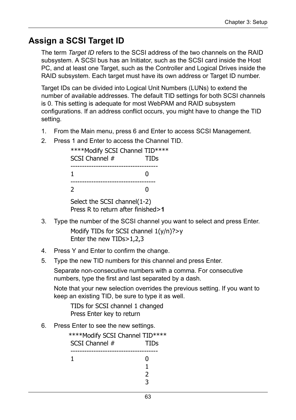 Assign a scsi target id | Promise Technology VTrak 15110 User Manual | Page 71 / 264