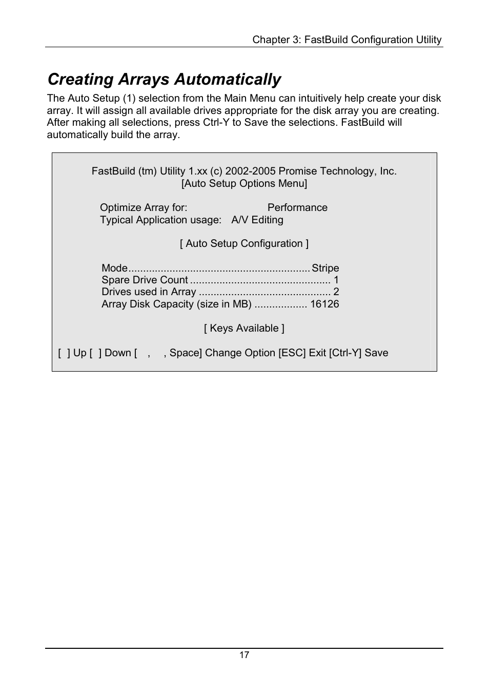 Creating arrays automatically | Promise Technology FastTrak TX4000 User Manual | Page 21 / 76