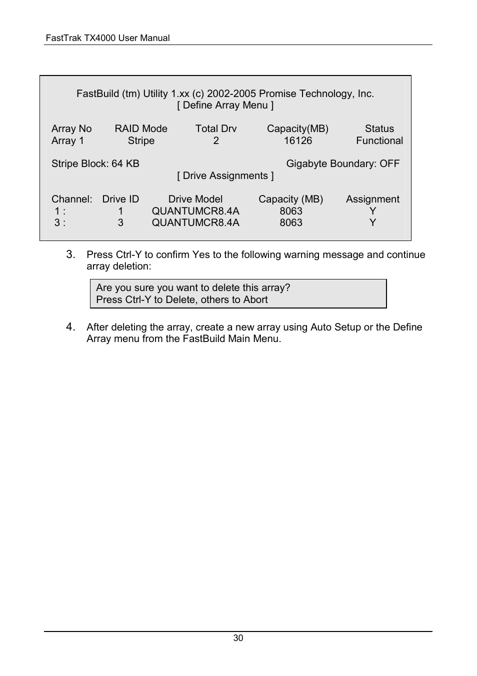 Promise Technology FastTrak TX4000 User Manual | Page 34 / 76