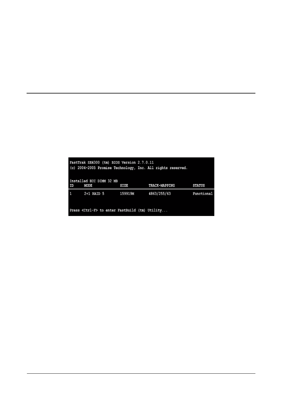 Chapter 3: fastbuild™ utility, Fasttrak bios | Promise Technology FASTTRAK SX4300 User Manual | Page 19 / 70