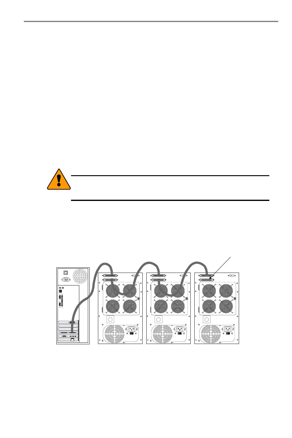 Daisy chaining multiple arrays, Daisy chaining with other scsi devices | Promise Technology UltraTrak100 TX8 User Manual | Page 12 / 54