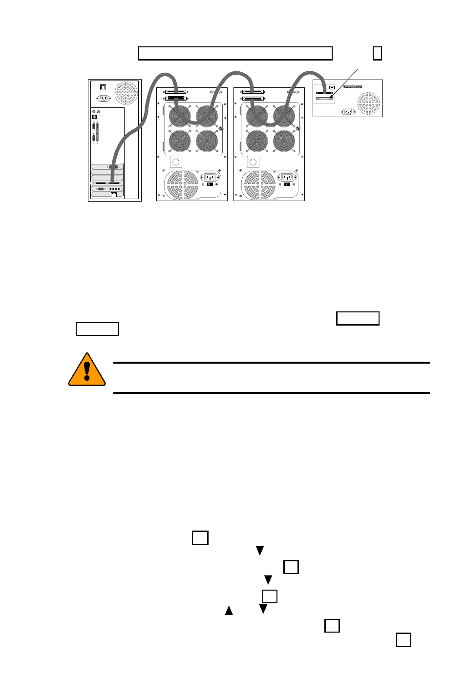 Connect power cable and switch power on, Main power switch, Assign a scsi id | Scsi id | Promise Technology UltraTrak100 TX8 User Manual | Page 13 / 54