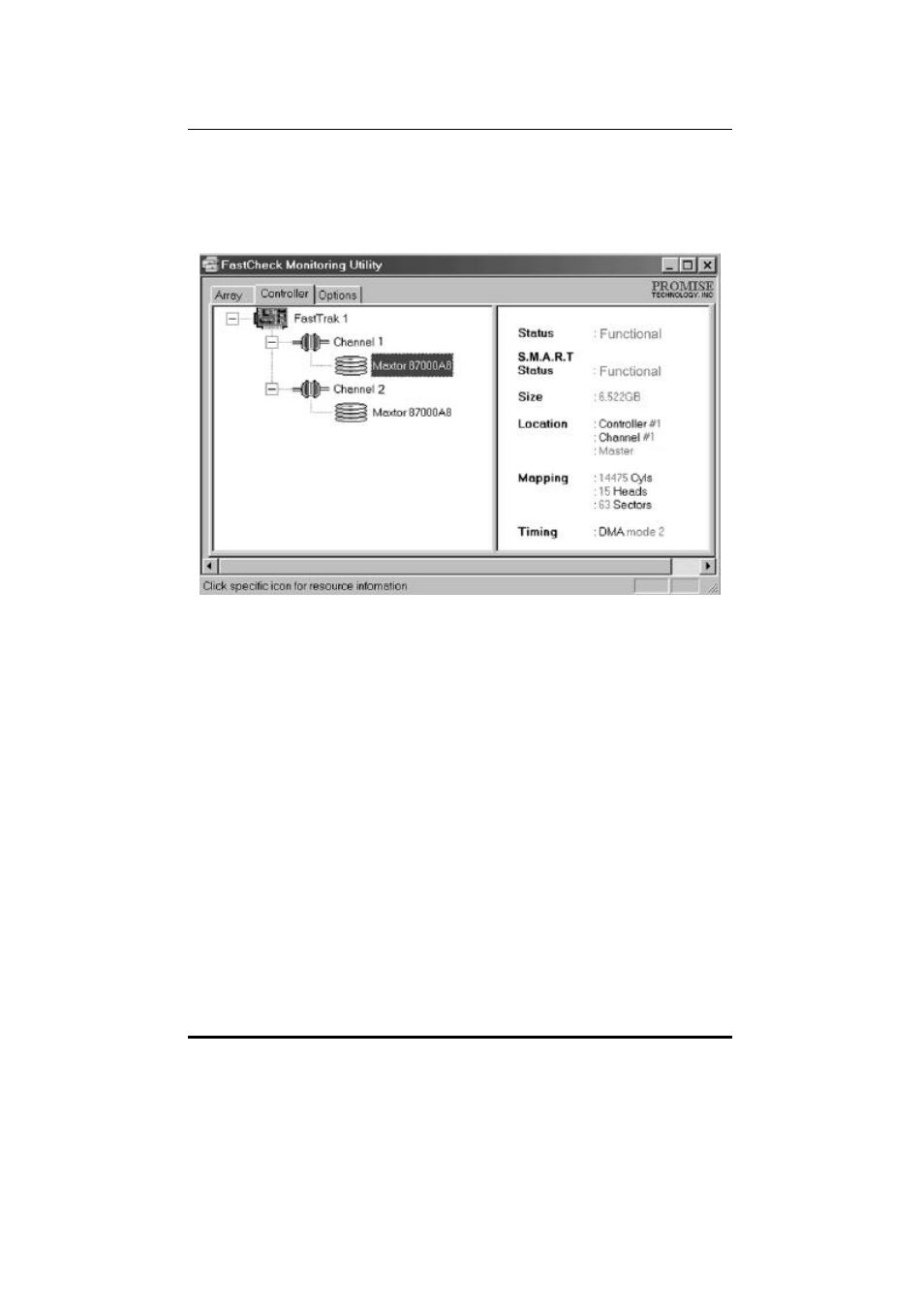 Promise Technology FAST TRAK100TM User Manual | Page 61 / 99