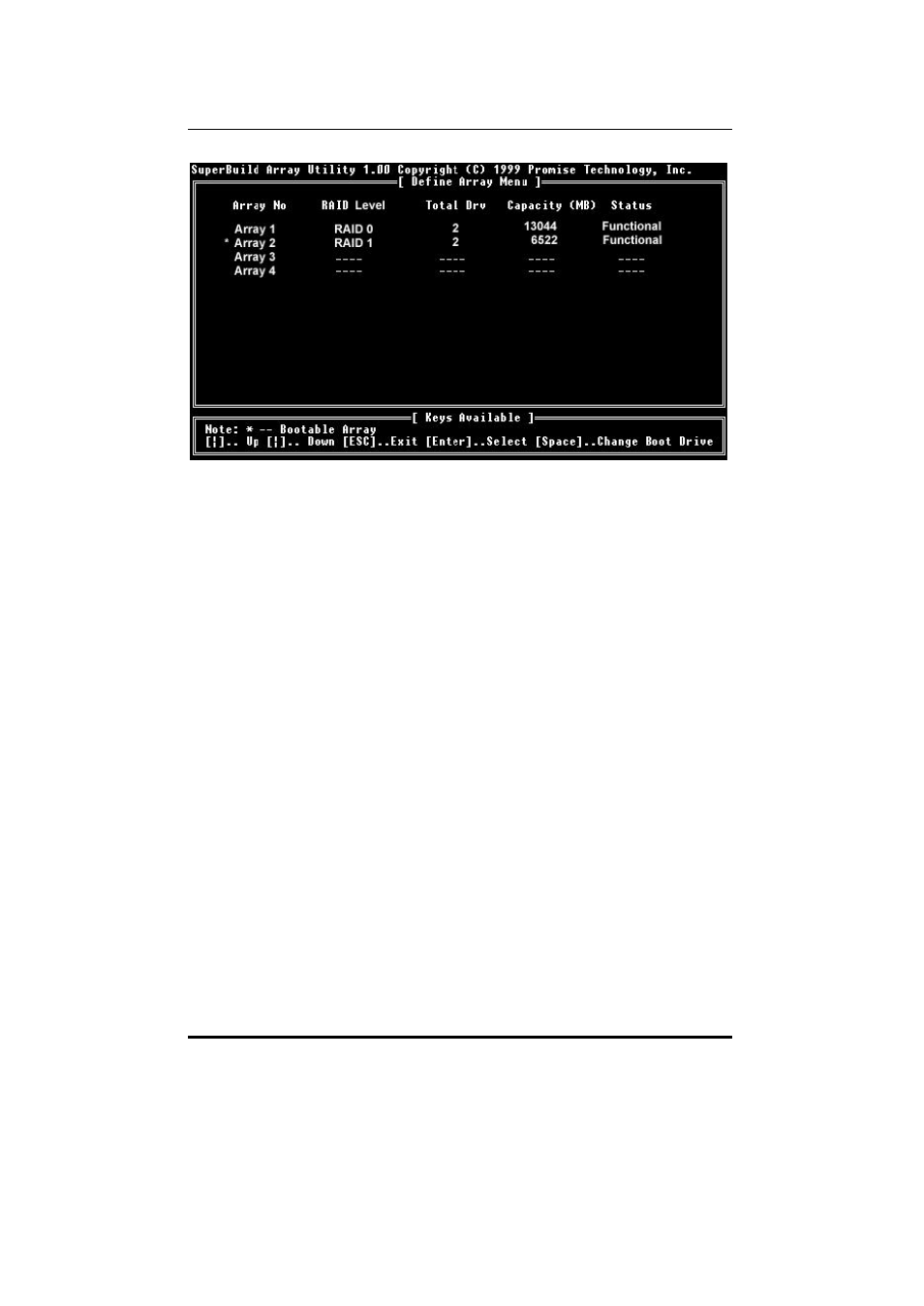 6 delete array | Promise Technology 66 Pro User Manual | Page 40 / 159