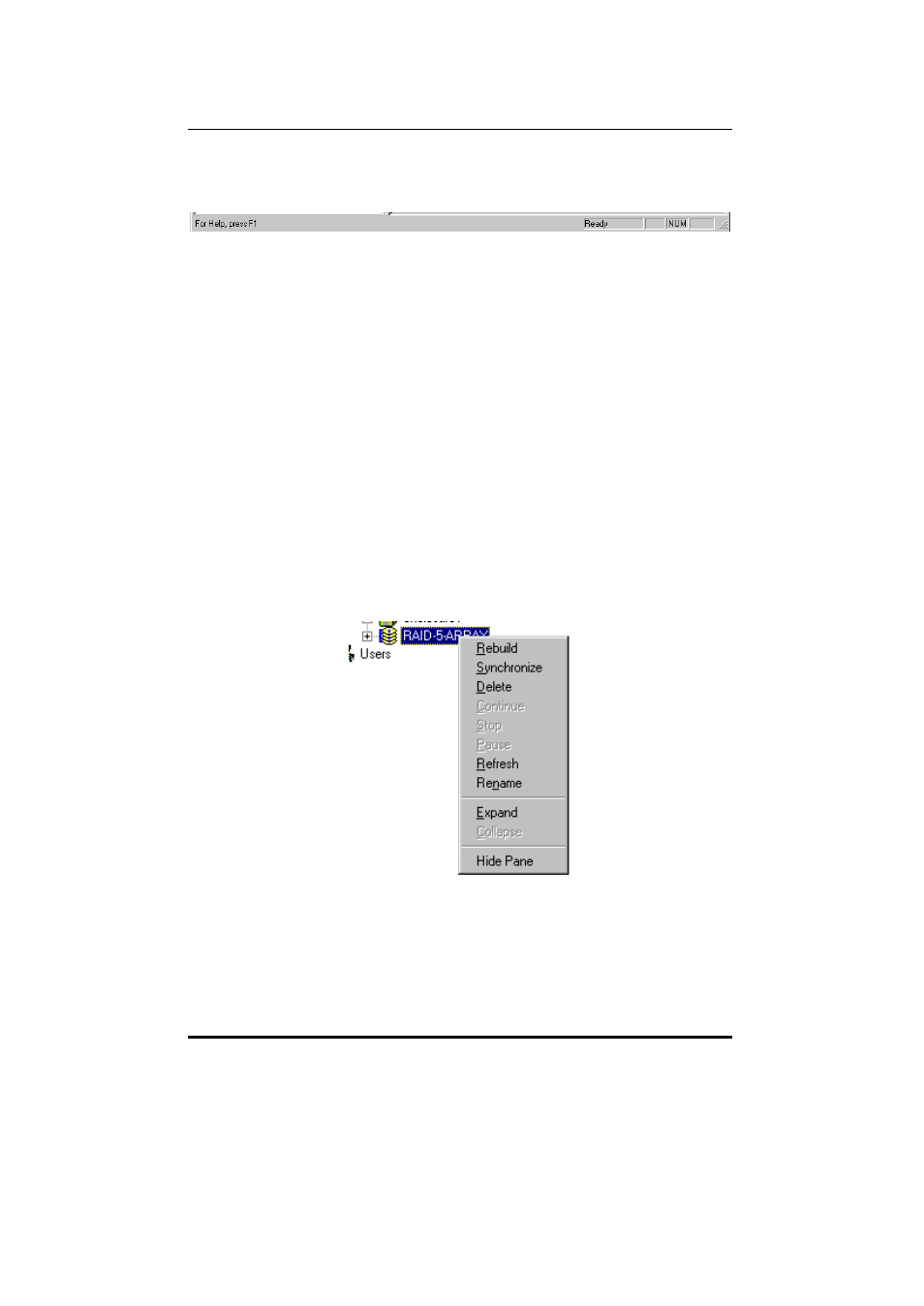 2 supercheck pull-down menu/toolbar | Promise Technology 66 Pro User Manual | Page 63 / 159