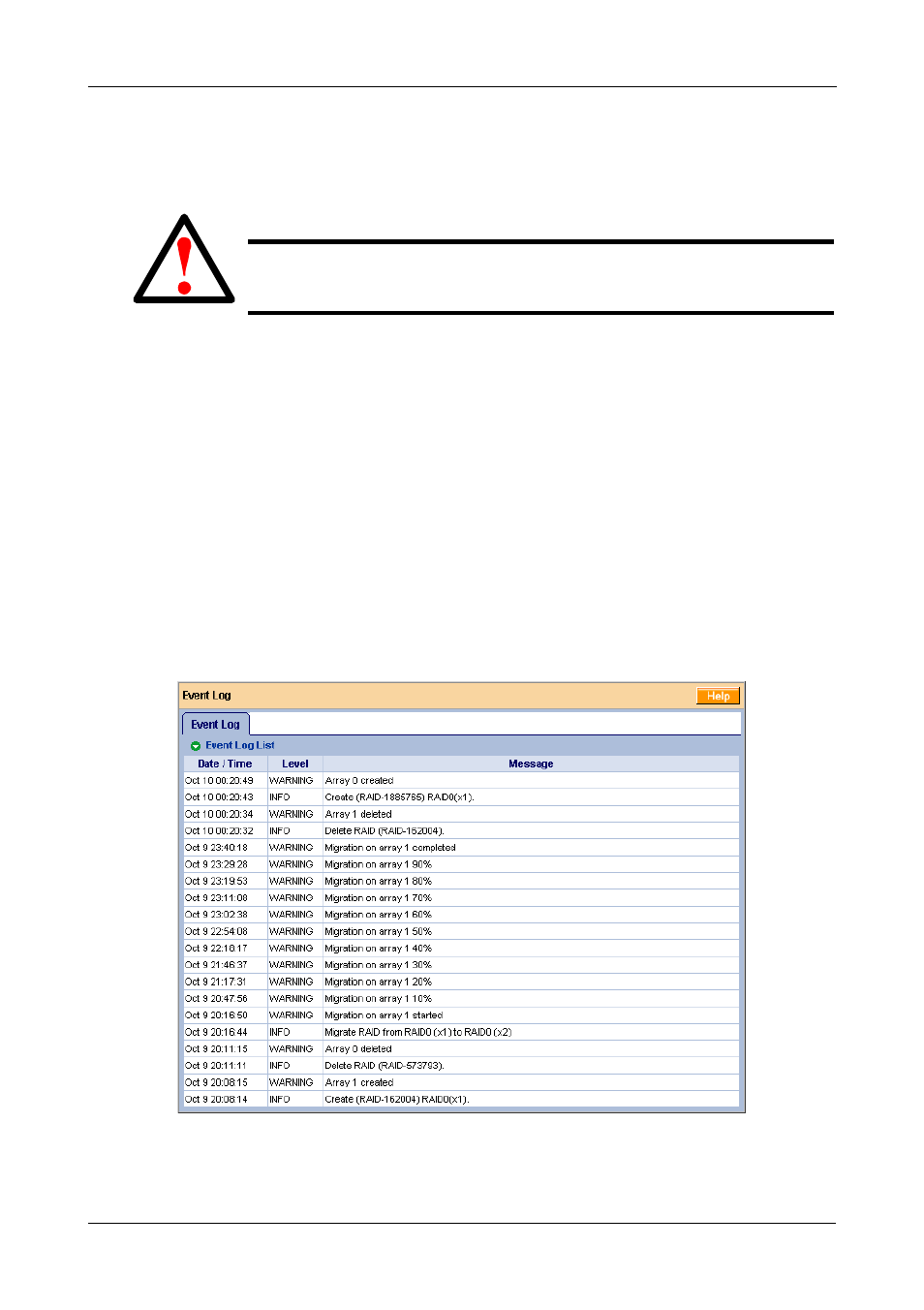 Checking the event log in pasm | Promise Technology SMARTSTOR NS4300N User Manual | Page 179 / 218