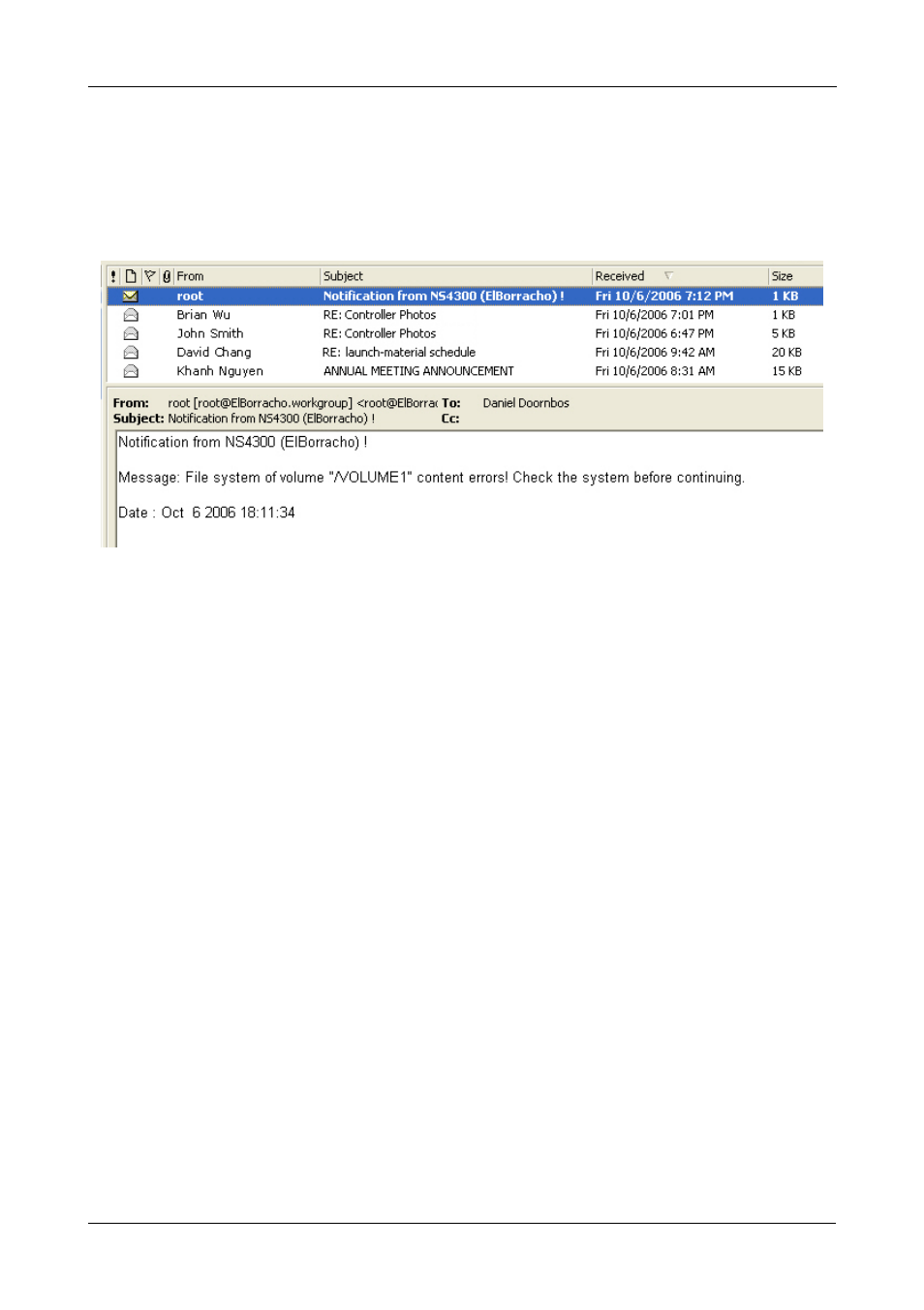 Checking your email inbox, Restoring the default password | Promise Technology SMARTSTOR NS4300N User Manual | Page 189 / 218