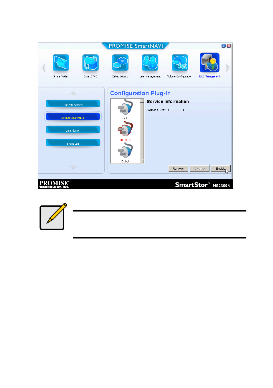 Installing and configuring apple itunes | Promise Technology SMARTSTOR NS4300N User Manual | Page 64 / 218